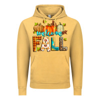 Vintage Mustard welcome fall Vintage Hoodie - Zillion Design Studio