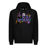 Black Stay Spooky With Black Cat Premium Hoodie - LillyAllenDesigns