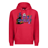 Cardinal Stay Spooky With Black Cat Premium Hoodie - LillyAllenDesigns
