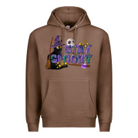 Chestnut Stay Spooky With Black Cat Premium Hoodie - LillyAllenDesigns