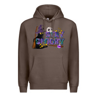 Coffee Stay Spooky With Black Cat Premium Hoodie - LillyAllenDesigns
