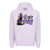 Lilac Stay Spooky With Black Cat Premium Hoodie - LillyAllenDesigns