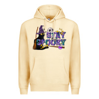 Pina Colada Stay Spooky With Black Cat Premium Hoodie - LillyAllenDesigns
