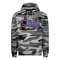 Slate Camo Stay Spooky With Black Cat Premium Hoodie - LillyAllenDesigns