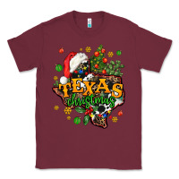 Burgundy texas christmas Classic Tee - AdoDesignShop