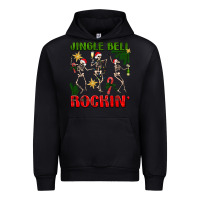 Black Jingle bell rockin' Urban Hoodie - NancyCooperArtShop