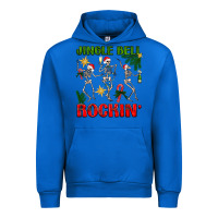 Cobalt Jingle bell rockin' Urban Hoodie - NancyCooperArtShop