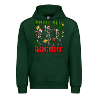 Forest Green Jingle bell rockin' Urban Hoodie - NancyCooperArtShop