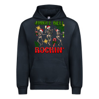 Navy Jingle bell rockin' Urban Hoodie - NancyCooperArtShop