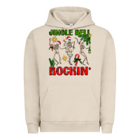 Pigment French Oak Jingle bell rockin' Urban Hoodie - NancyCooperArtShop