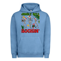 Pigment Pebble Blue Jingle bell rockin' Urban Hoodie - NancyCooperArtShop