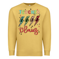 Antique Gold teacher claus Premium Sweatshirt - MaliasSmallBusiness