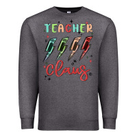 Charcoal Heather teacher claus Premium Sweatshirt - MaliasSmallBusiness