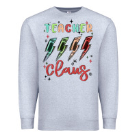 Heather Grey teacher claus Premium Sweatshirt - MaliasSmallBusiness