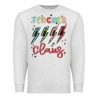 Oatmeal Heather teacher claus Premium Sweatshirt - MaliasSmallBusiness