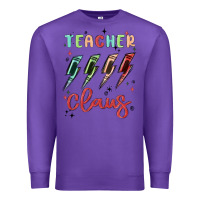Purple teacher claus Premium Sweatshirt - MaliasSmallBusiness
