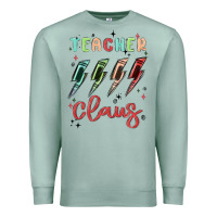 Seafoam teacher claus Premium Sweatshirt - MaliasSmallBusiness