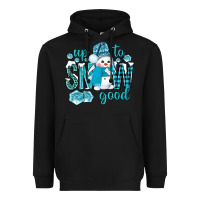 Black up to snow good and cute snowman Heavyweight Hoodie - NancyCooperArtShop
