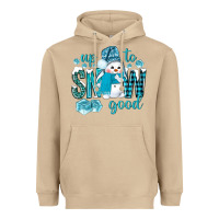 Mushroom up to snow good and cute snowman Heavyweight Hoodie - NancyCooperArtShop