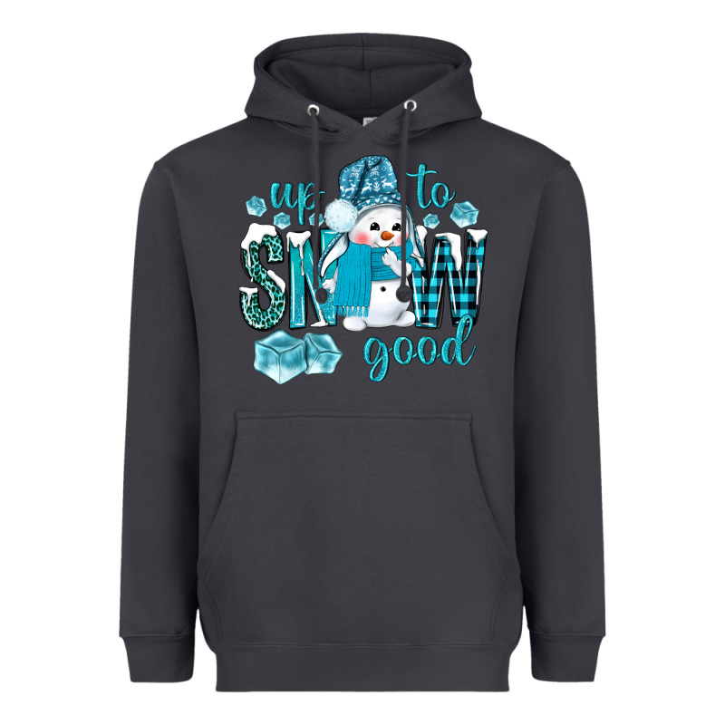 Up To Snow Good And Cute Snowman Heavyweight Hoodie by NancyCooperArtShop | Teevron
