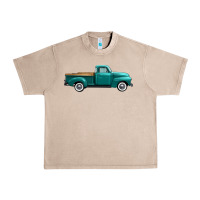 French Oak western truck right side view Urban Heavy Tee - FaDigitalArtStudio