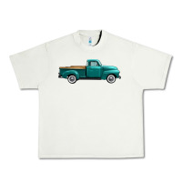 Pistachio western truck right side view Urban Heavy Tee - FaDigitalArtStudio