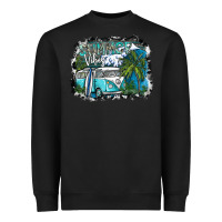 Black summer vibes Heavyweight Sweatshirt - SublimationCraftShop