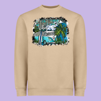 Summer Vibes Heavyweight Sweatshirt Designed By Sublimationcraftshop