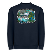 Navy summer vibes Heavyweight Sweatshirt - SublimationCraftShop
