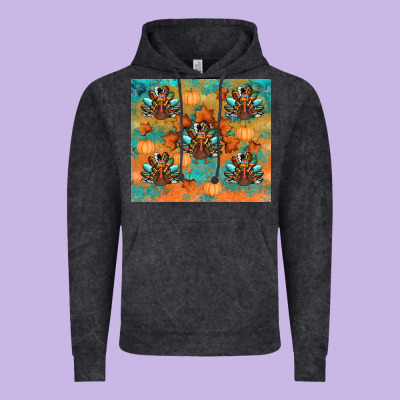 Thanksgiving Turkey Fall Vintage Hoodie Designed By Ranaportraitstore