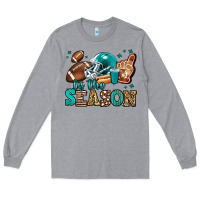 Heather Grey tis the season american football Long Sleeve Tee - Jasminsmagicworld