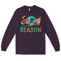 Plum tis the season american football Long Sleeve Tee - Jasminsmagicworld
