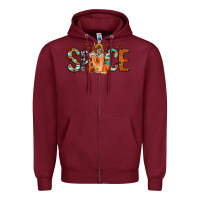 Burgundy pumpkin spice latte Zipper Hoodie - Jasminsmagicworld