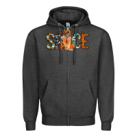 Charcoal Heather pumpkin spice latte Zipper Hoodie - Jasminsmagicworld