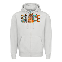 Dove Grey pumpkin spice latte Zipper Hoodie - Jasminsmagicworld