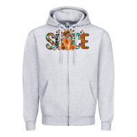 Heather Grey pumpkin spice latte Zipper Hoodie - Jasminsmagicworld