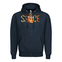 Navy pumpkin spice latte Zipper Hoodie - Jasminsmagicworld