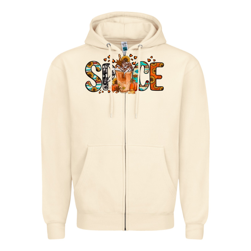 Pumpkin Spice Latte Zipper Hoodie by Jasminsmagicworld | Teevron