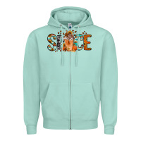 Seafoam pumpkin spice latte Zipper Hoodie - Jasminsmagicworld