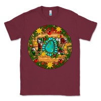 Burgundy Christmas gemstone joy ornament Classic Tee - Artiststas