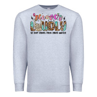 Heather Grey recover loudly to keep others from dying quietly m Premium Sweatshirt - MaliasSmallBusiness