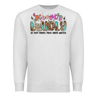 Oatmeal Heather recover loudly to keep others from dying quietly m Premium Sweatshirt - MaliasSmallBusiness