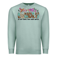 Seafoam recover loudly to keep others from dying quietly m Premium Sweatshirt - MaliasSmallBusiness