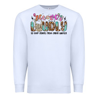 White recover loudly to keep others from dying quietly m Premium Sweatshirt - MaliasSmallBusiness
