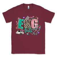 Burgundy ekg tech Classic Tee - AdoDesignShop