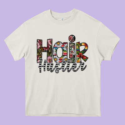 Hair Hustler Heavy Core Tee Designed By Sublimationcraftshop