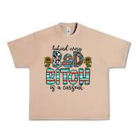 Burro Behind Every Bad Bitch is a Carseat Urban Heavy Tee - CowhideDigitalArt