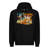 Black cutest pumpkins in the patch Premium Hoodie - LillyAllenDesigns