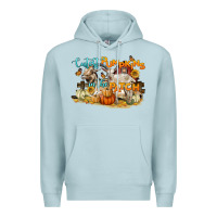 Blue Mist cutest pumpkins in the patch Premium Hoodie - LillyAllenDesigns