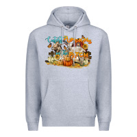 Heather Grey cutest pumpkins in the patch Premium Hoodie - LillyAllenDesigns